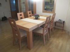 Jídelní stůl Komfort - masiv dub - 10 cm